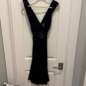 White House Black Market Chic Black Cocktail Dress Size 6